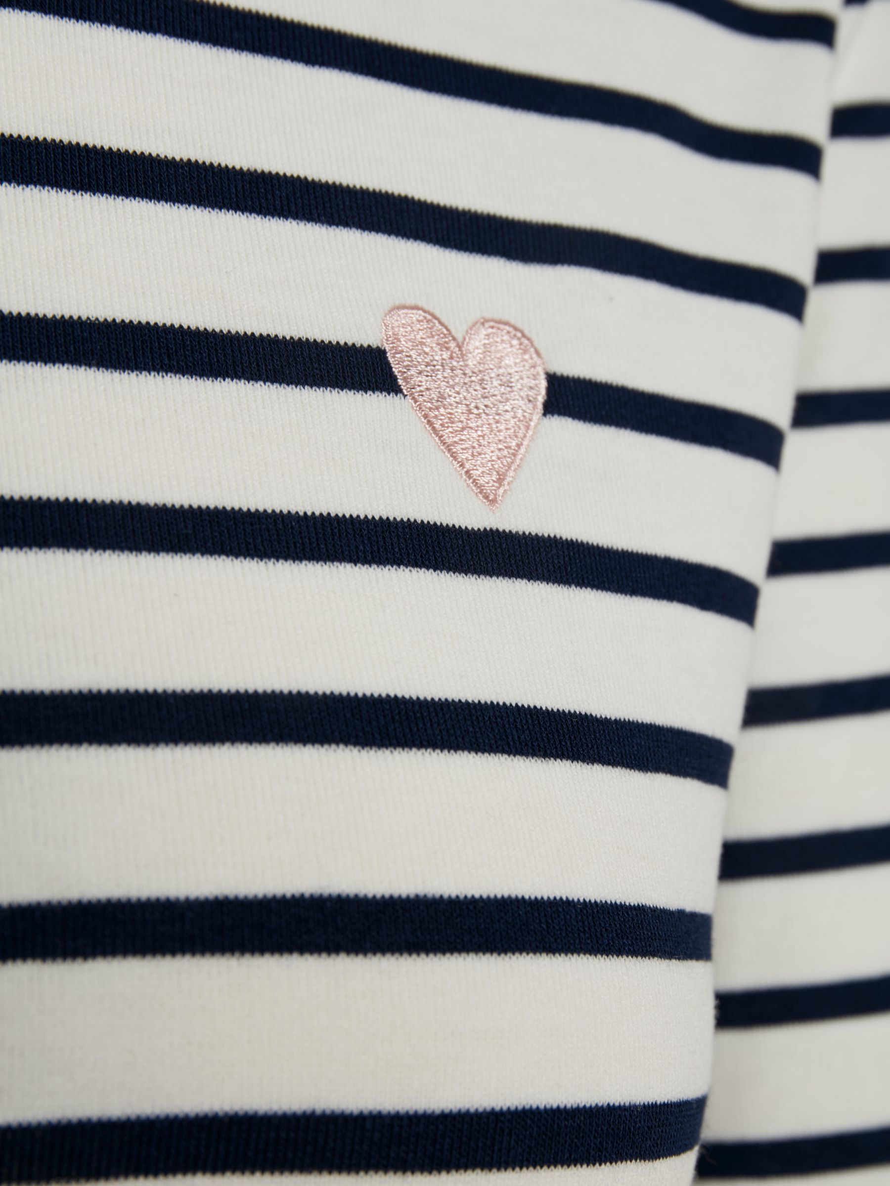 KAFFE Liddy Stripe T-Shirt, Chalk/Midnight Marl, XXL
