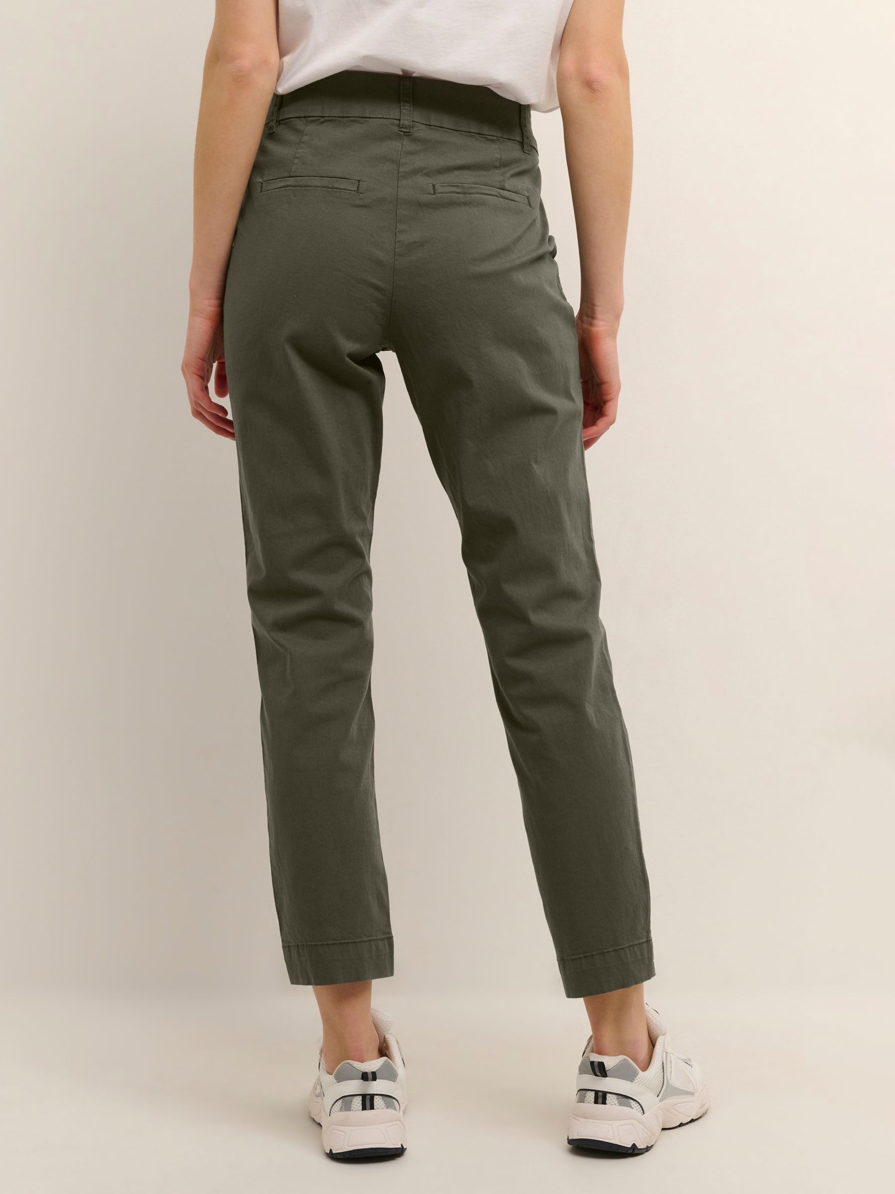 KAFFE Mette Cropped Trousers, Grape Leaf