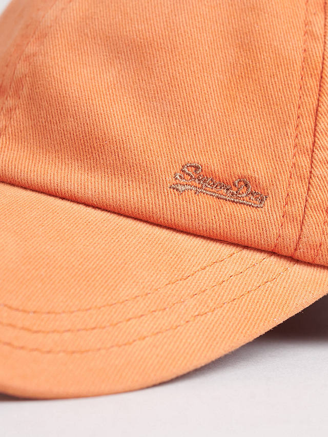 Superdry Vintage Embroidered Cap, Mango Orange