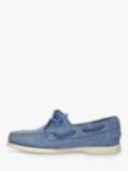 Sebago Portland Flesh Out Leather Boat Shoes, Indigo