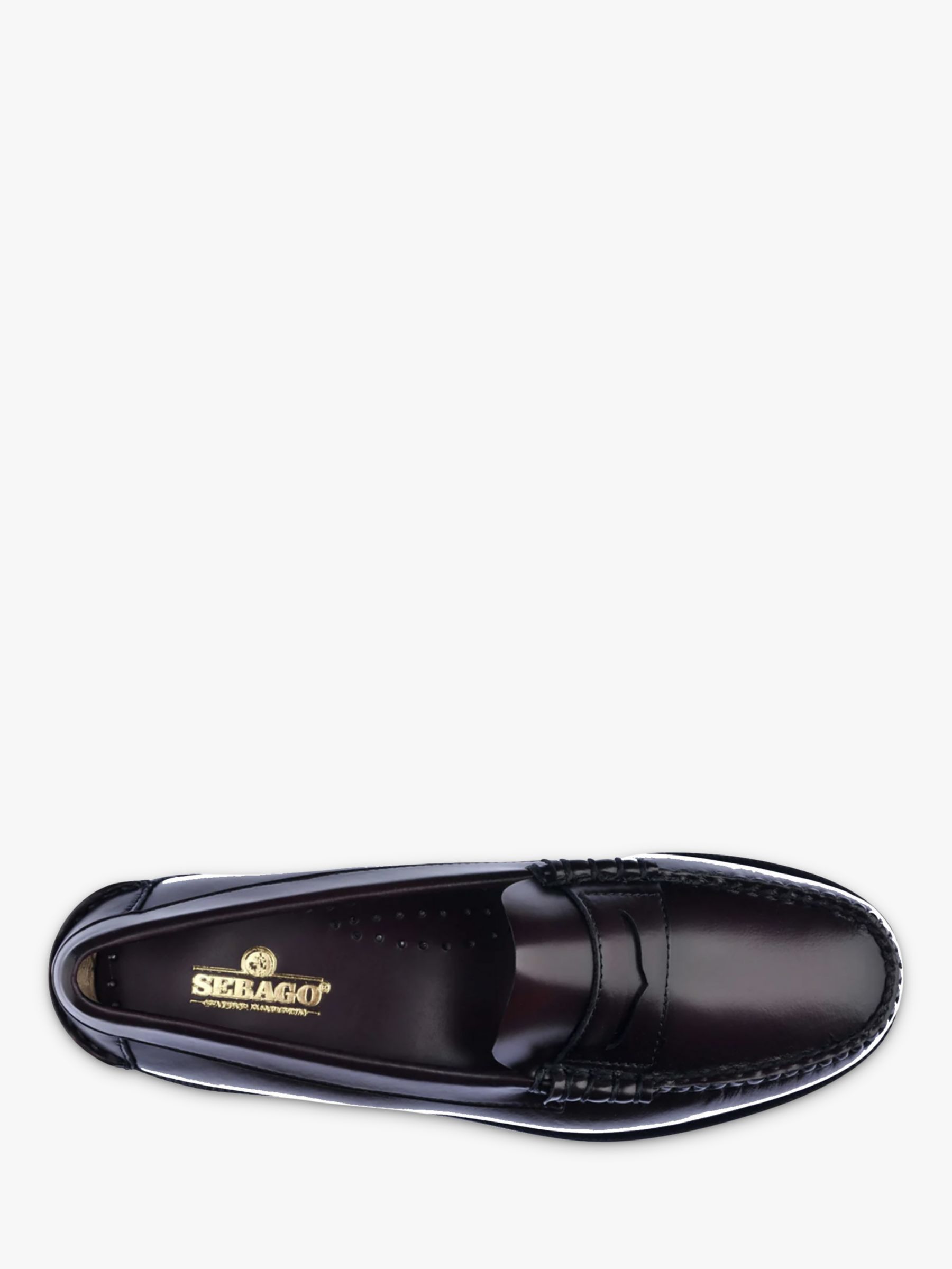 Sebago Dan Classic Leather Loafers, Brown Burgundy, 7