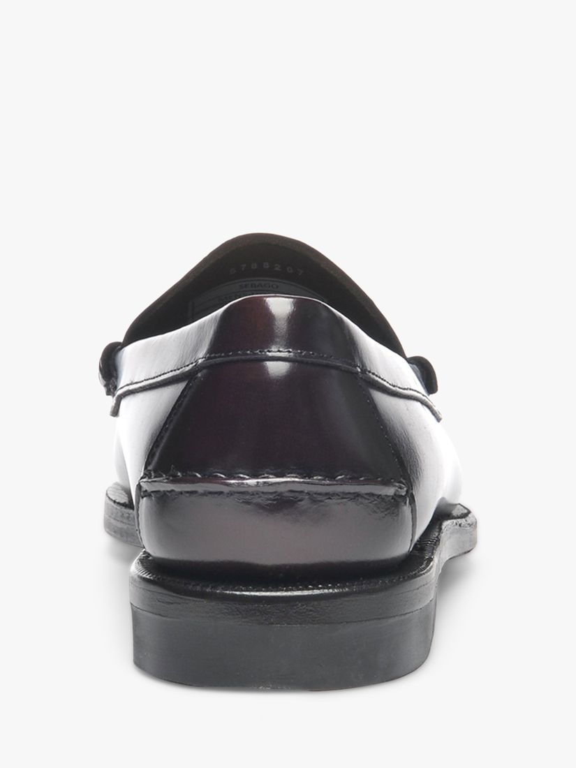 Sebago Dan Classic Leather Loafers, Brown Burgundy, 7