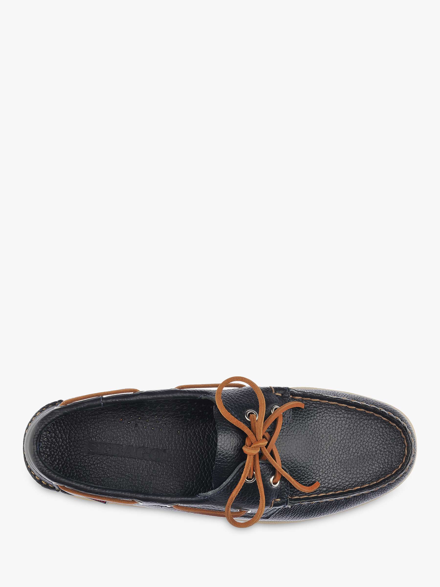 Buy Sebago Portland Martellato Leather Boat Shoes Online at johnlewis.com