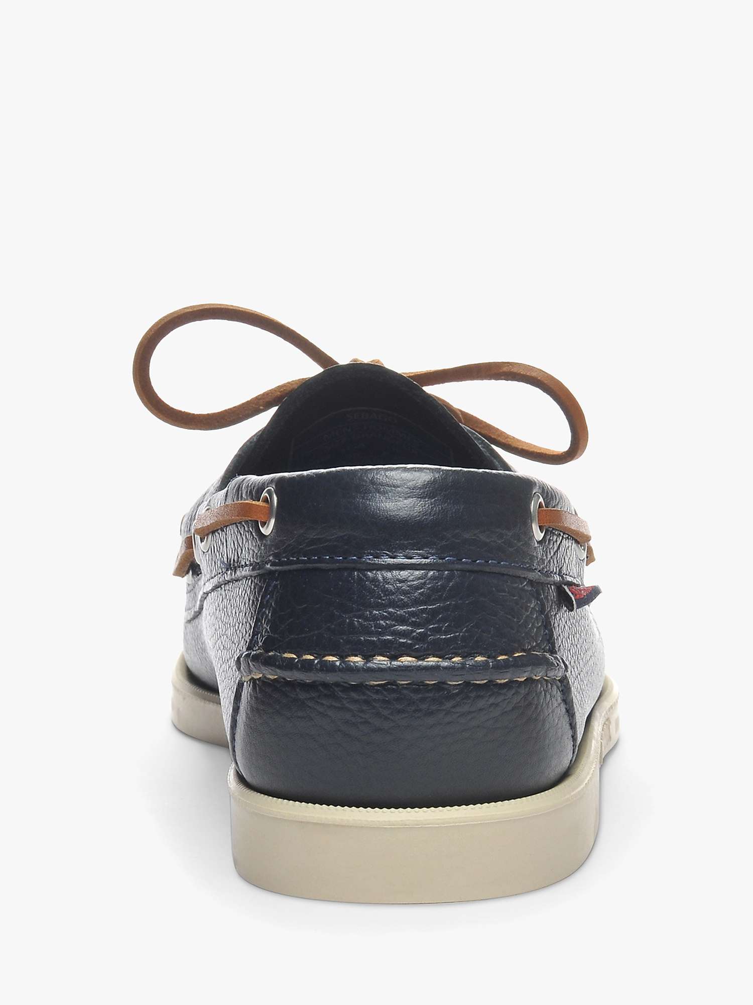 Sebago Portland Martellato Leather Boat Shoes at John Lewis & Partners