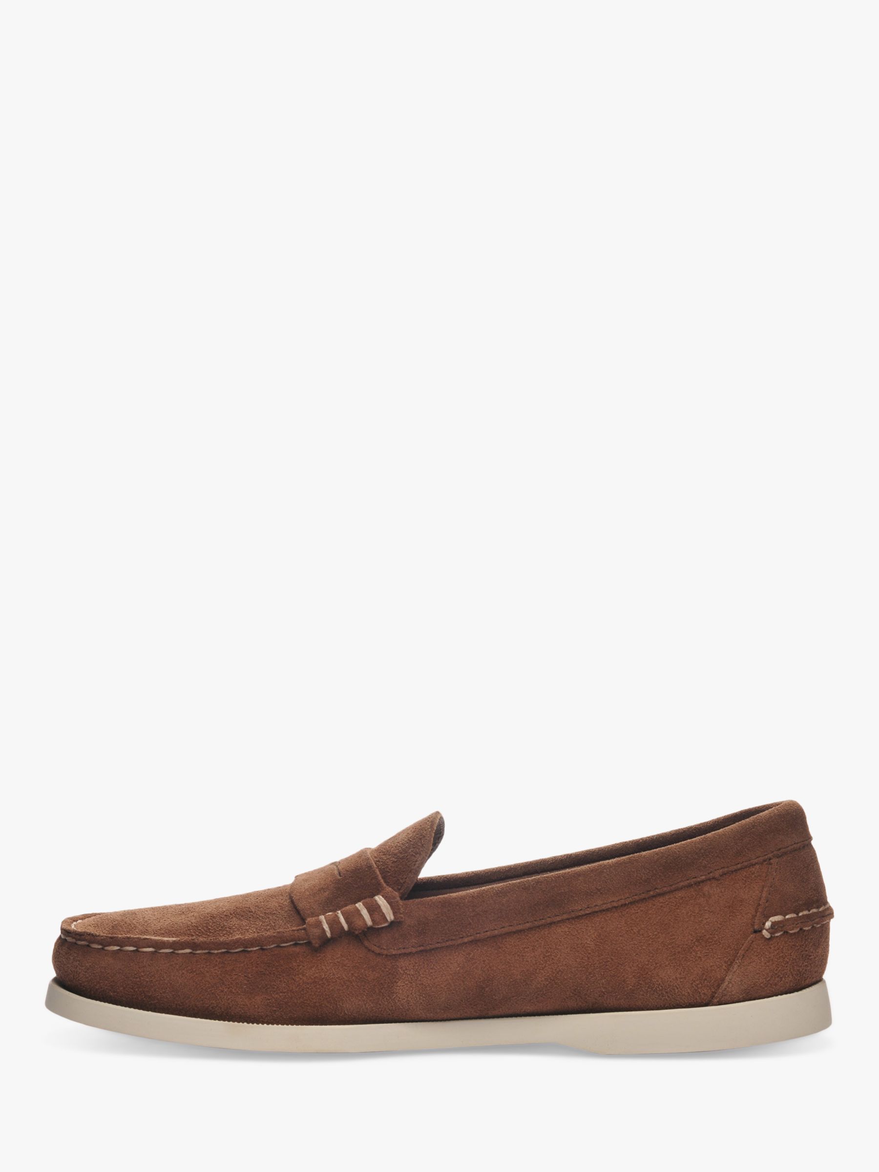 Sebago Dan Suede Boat Shoes, Dark Brown, 8