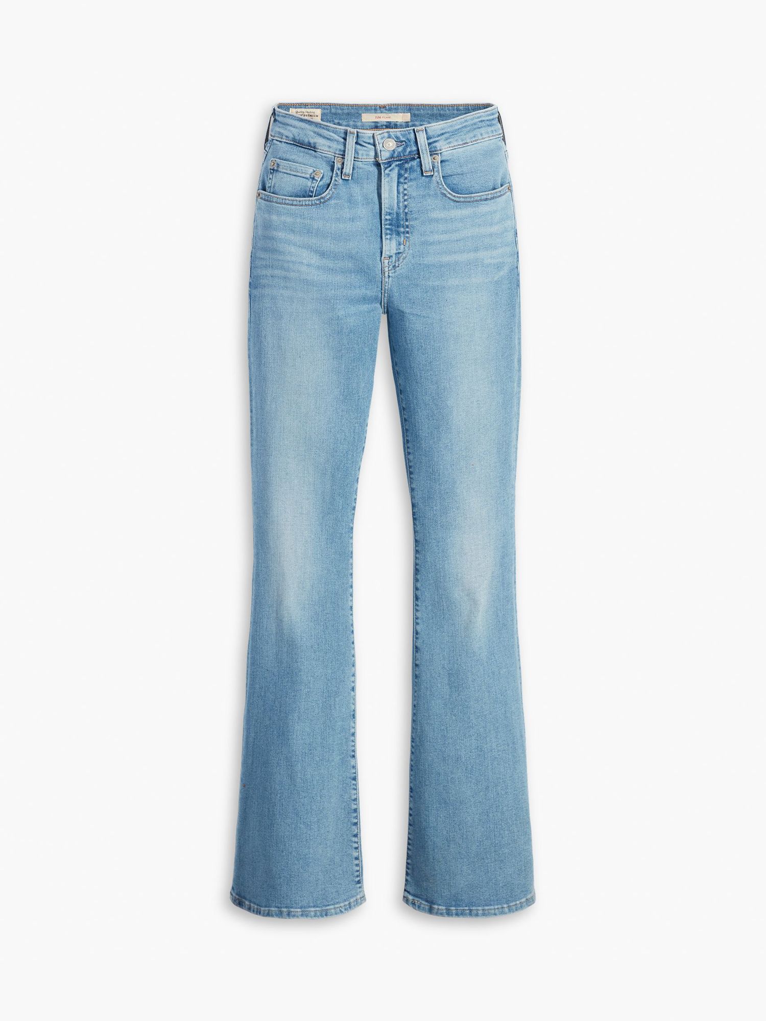Levi's Women's 726 High Rise Flare Jeans (Also Available in Plus), Light  Indigo Worn in, 24 Short at  Women's Jeans store