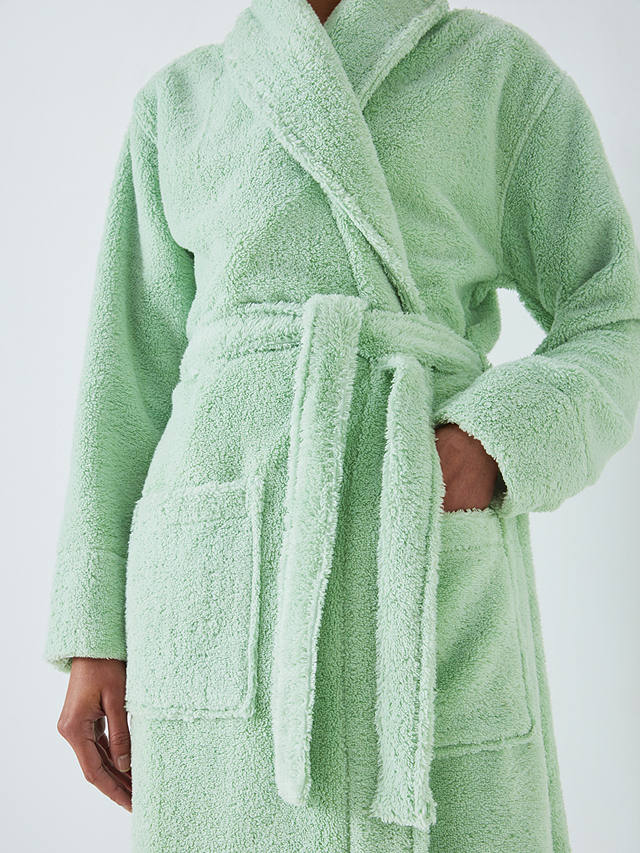 John Lewis Luxury Towelling Robe, Green