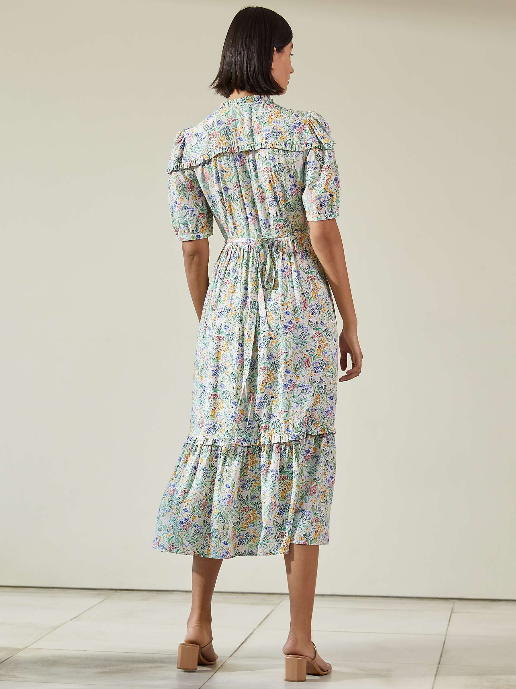 Buy Albaray Painted Meadow Wrap Midi Dress, Multi Online at johnlewis.com