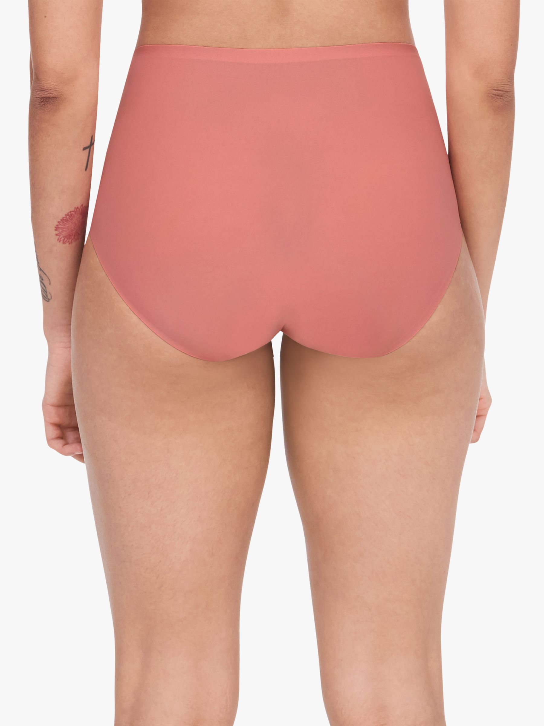 Chantelle Soft Stretch High Waisted Knickers, Peach Delight at John Lewis &  Partners