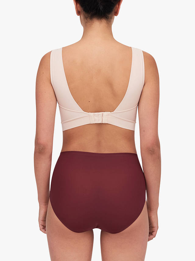 Chantelle Soft Stretch High Waisted Knickers, Mahogany