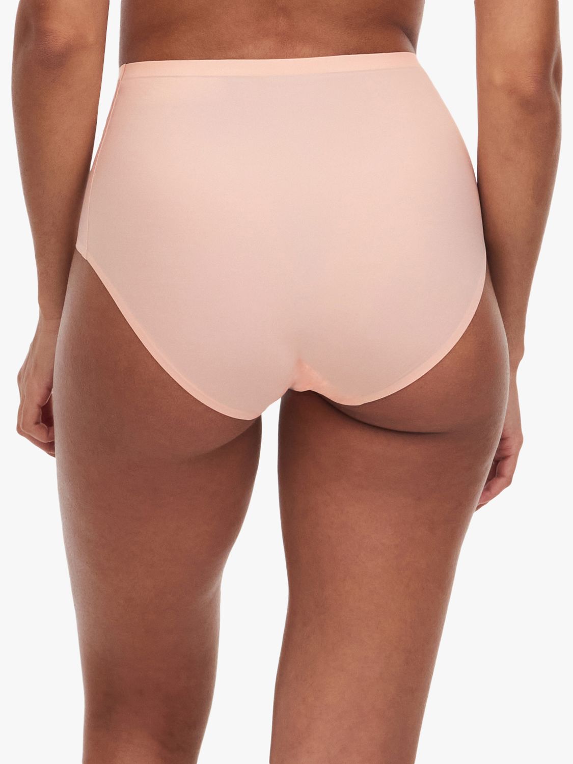 Chantelle Soft Stretch High Waisted Knickers, Tropical Peach, One Size