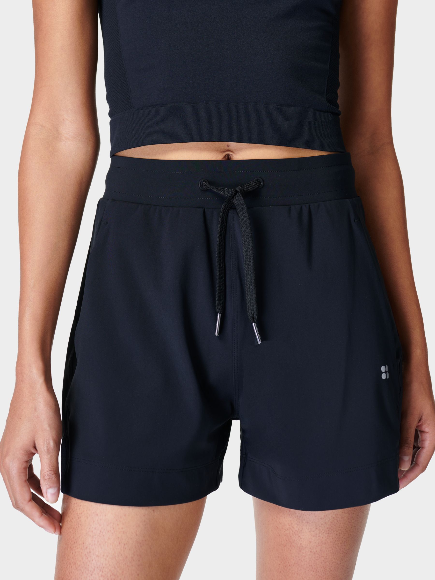 Sweaty Betty Explorer 3.5" Shorts, Black, XXS