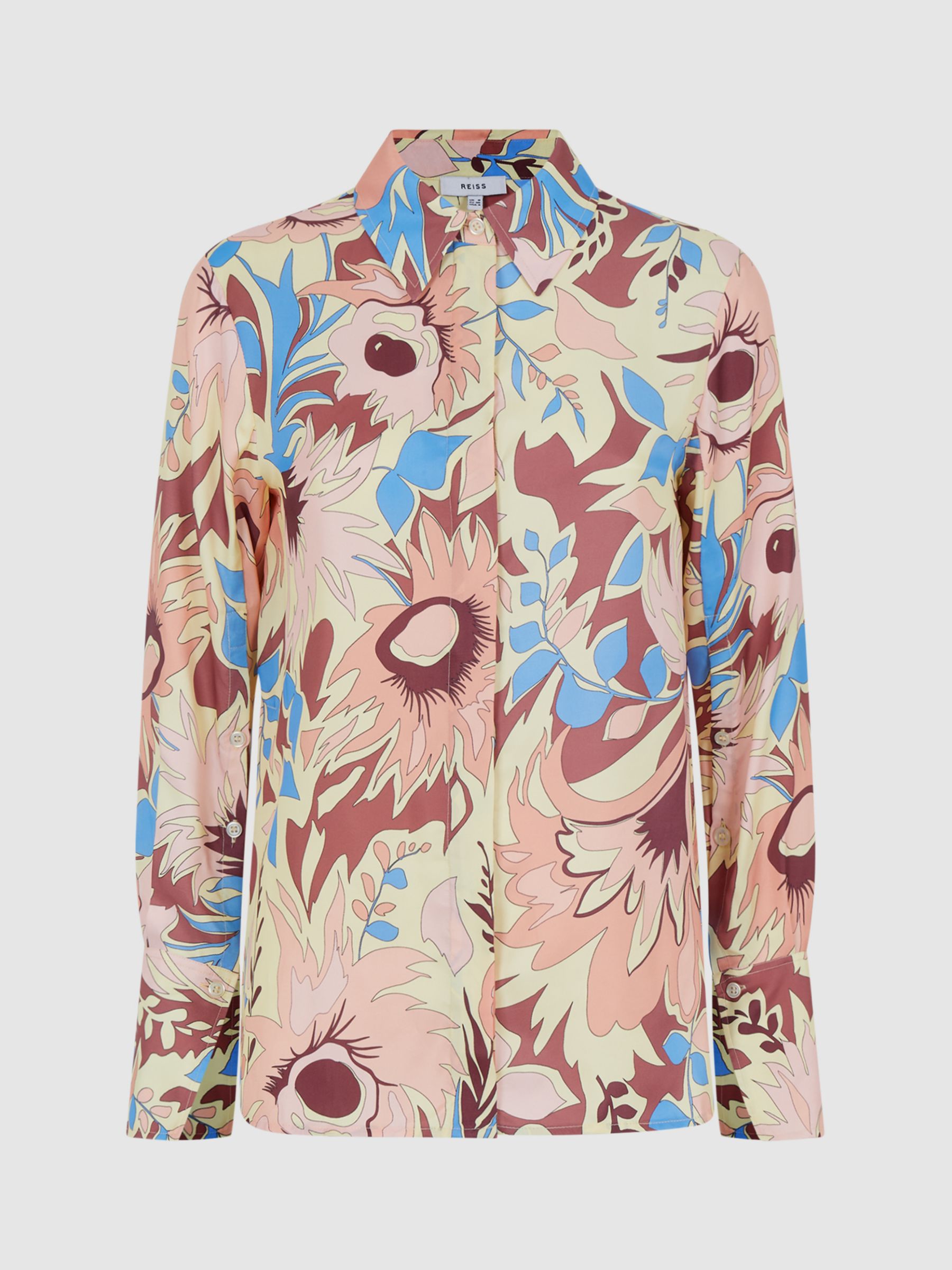 Reiss Liv Floral Shirt, Multi