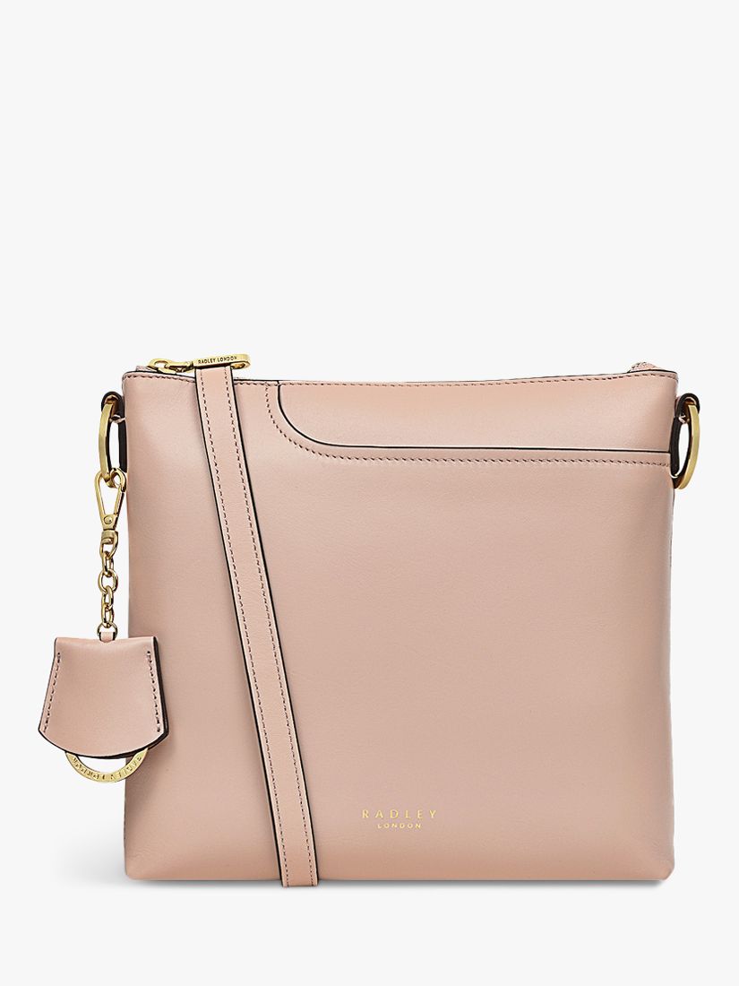 Radley Dukes Place Grained Leather Medium Crossbody Bag, Cerise at John  Lewis & Partners