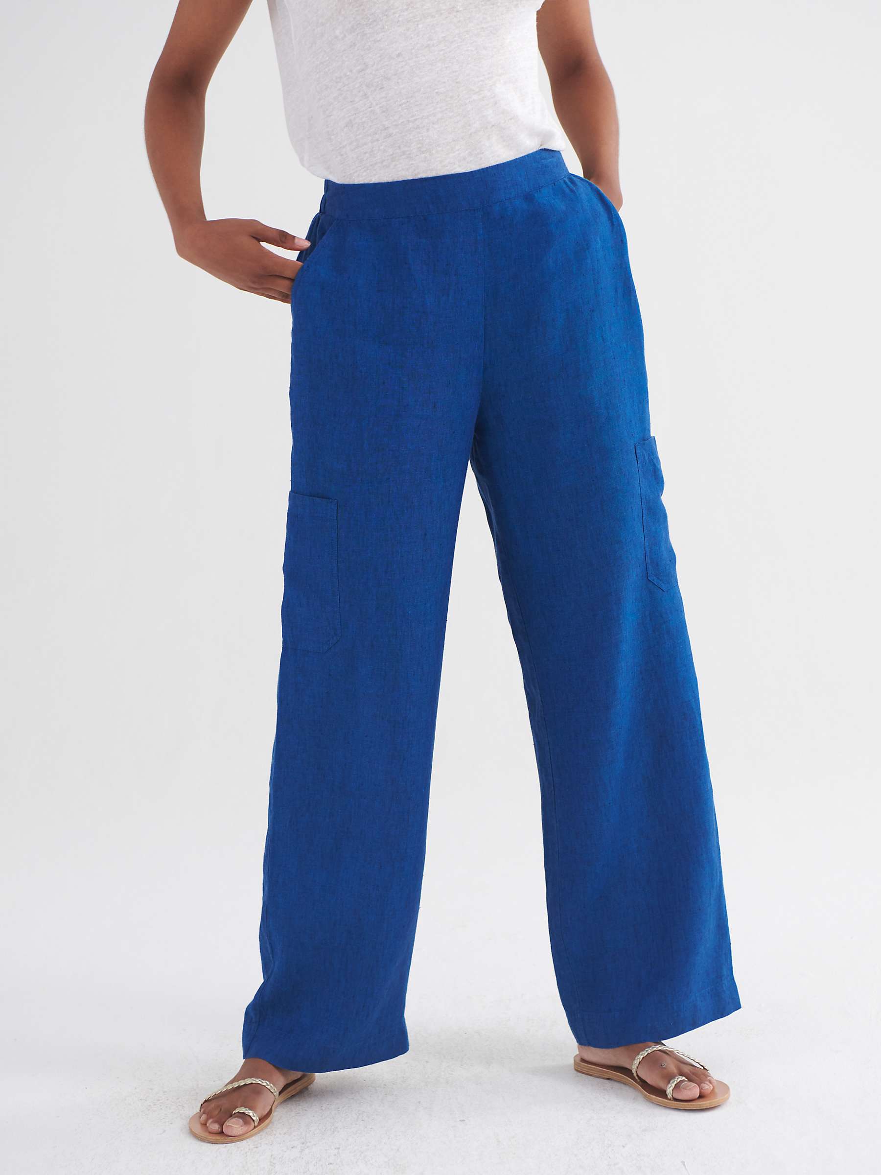 Buy NRBY Thea Wide Leg Cargo Trousers Online at johnlewis.com