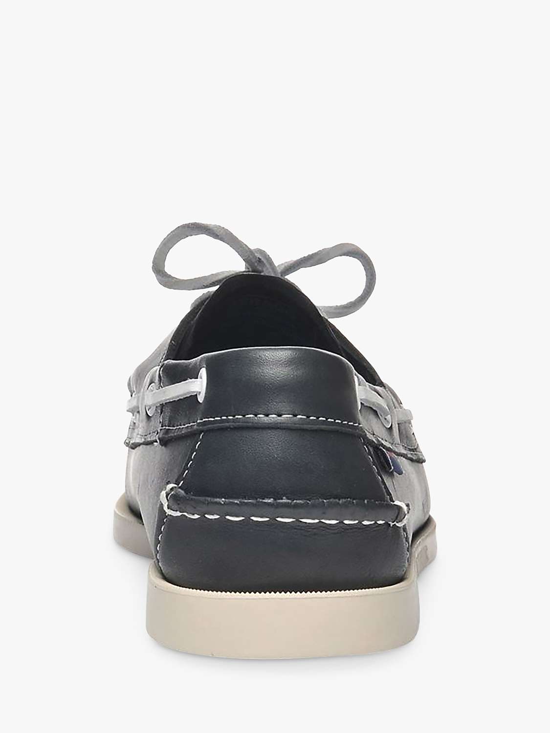 Buy Sebago Docksides Portland Leather Boat Shoes, Navy Online at johnlewis.com