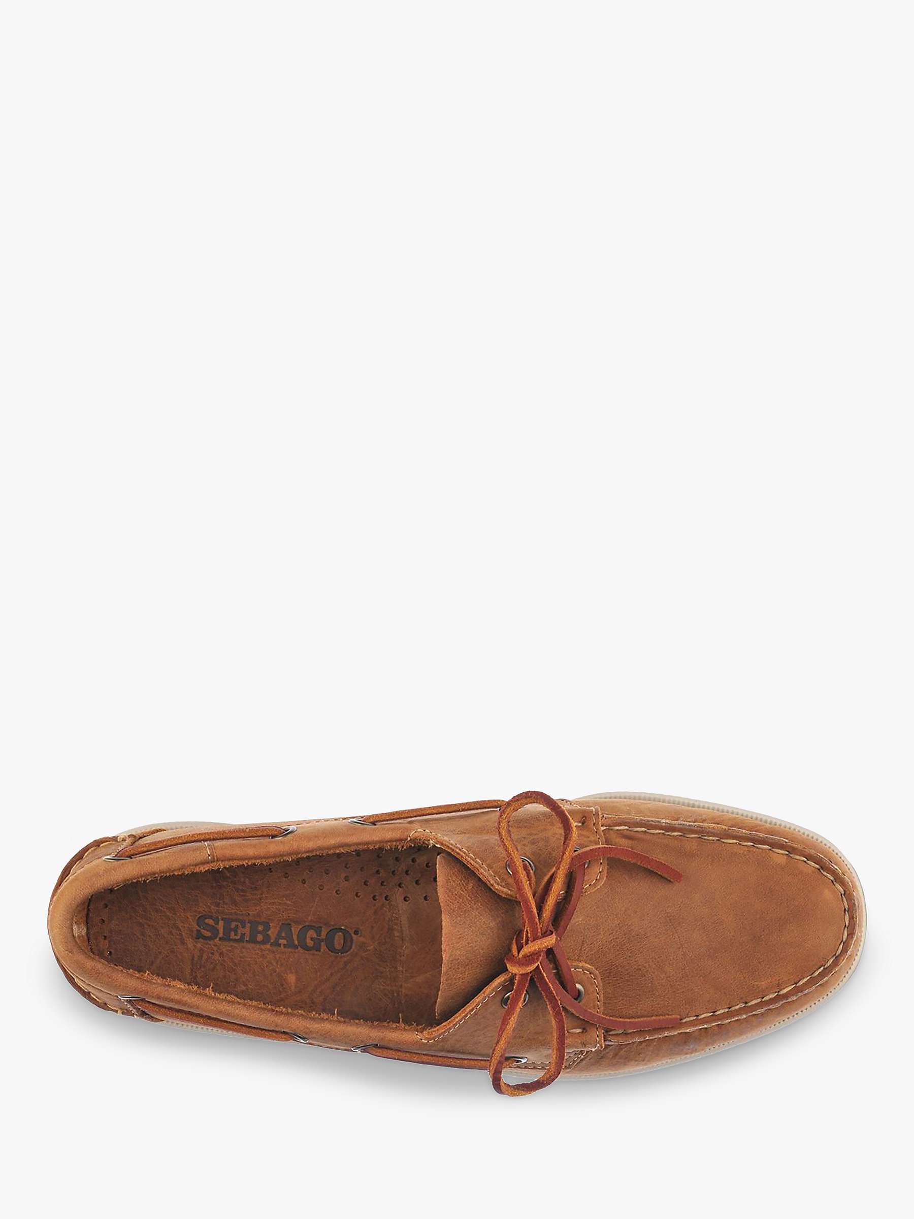Buy Sebago Dockside Portland Leather Shoes, Brown Tan Online at johnlewis.com