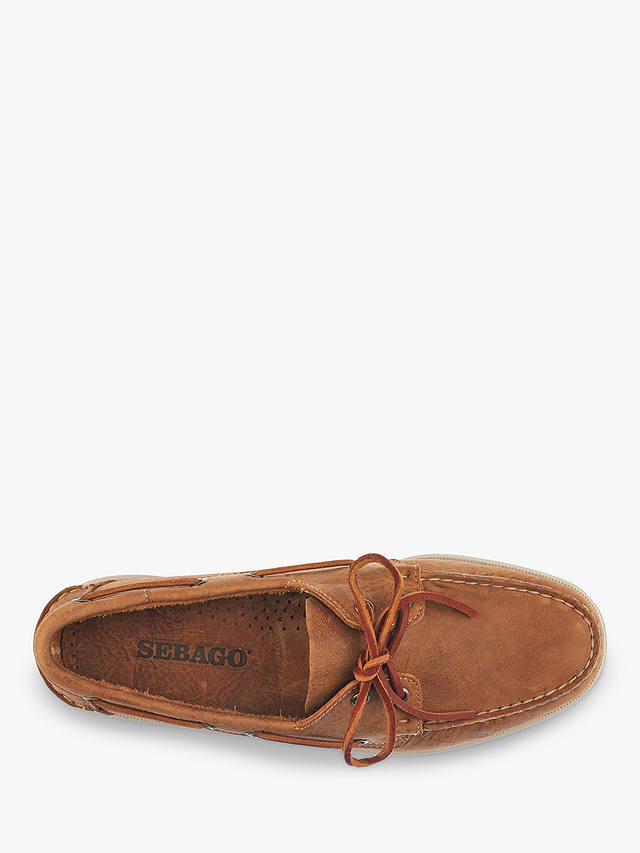Sebago Dockside Portland Leather Shoes, Brown Tan