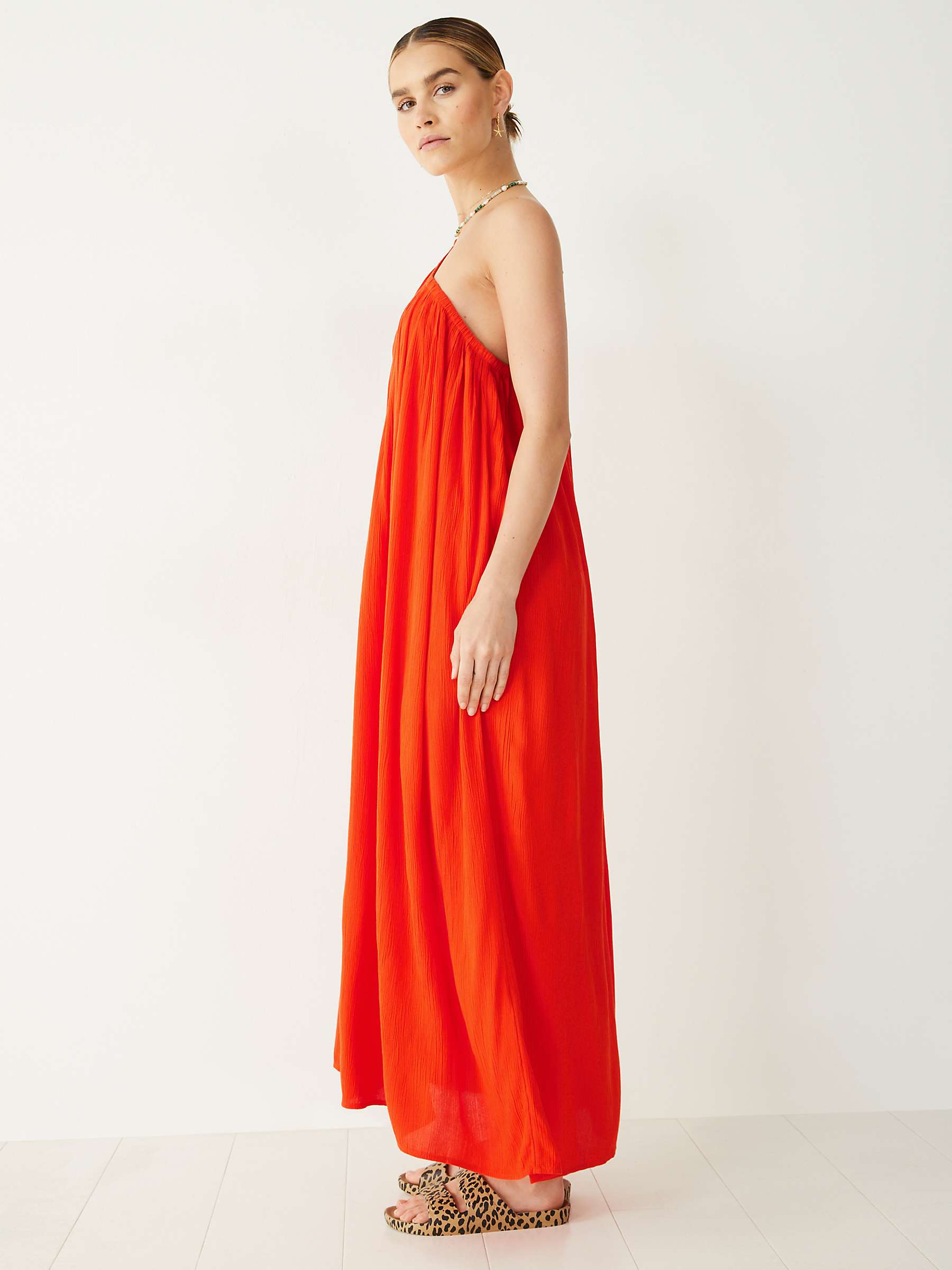 Buy HUSH Bella Rose Asymmetric Dress, Tangerine Online at johnlewis.com
