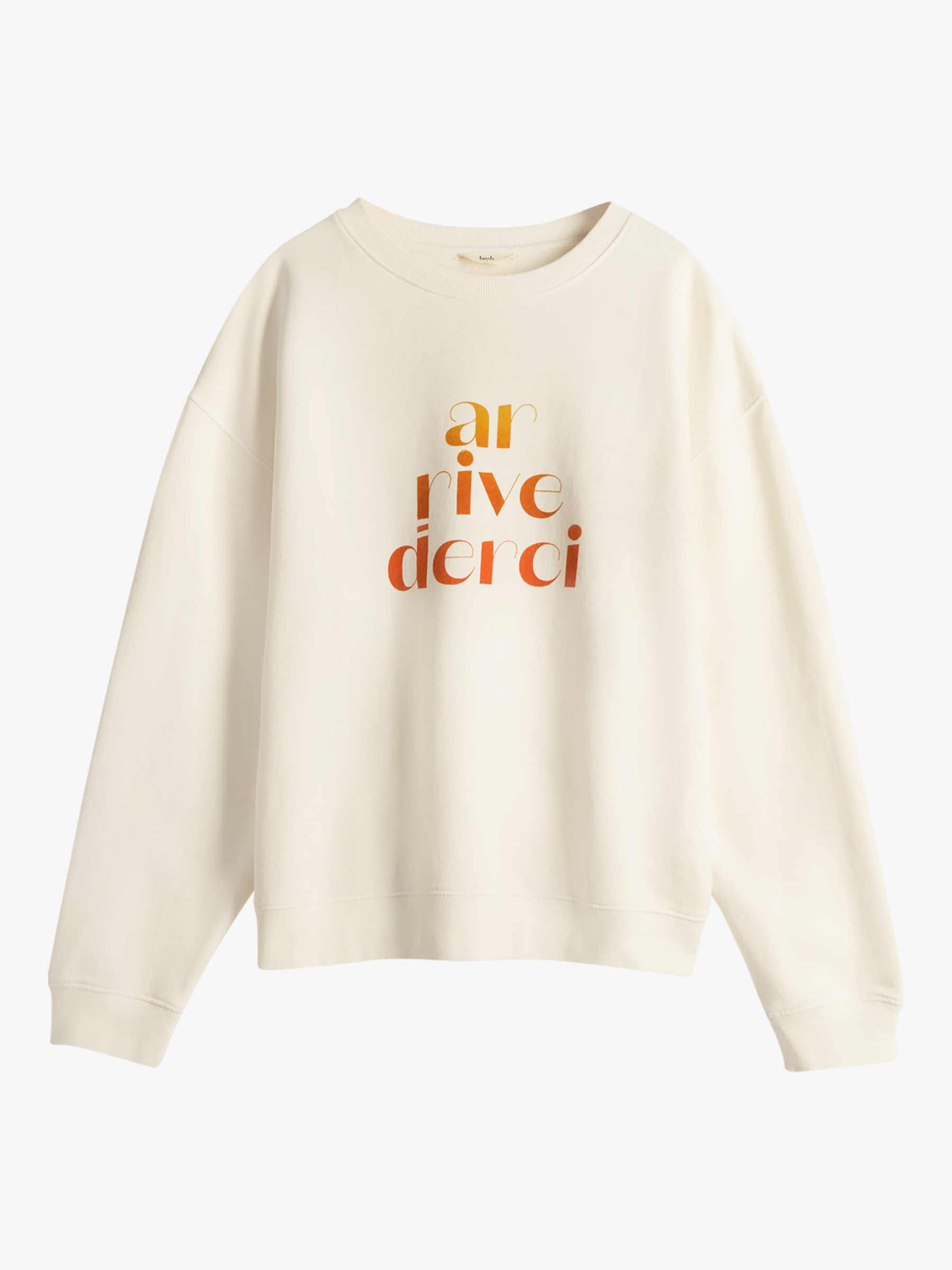 HUSH Arrivederci Sweatshirt Relaxed Fit, Ecru