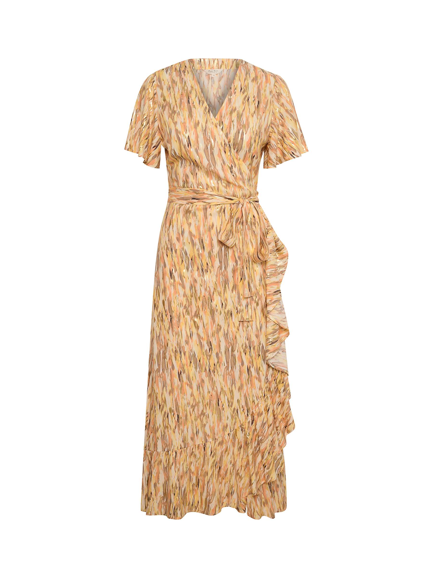 Buy Part Two Clarina Wrap Midi Dress, Muskmelon Online at johnlewis.com