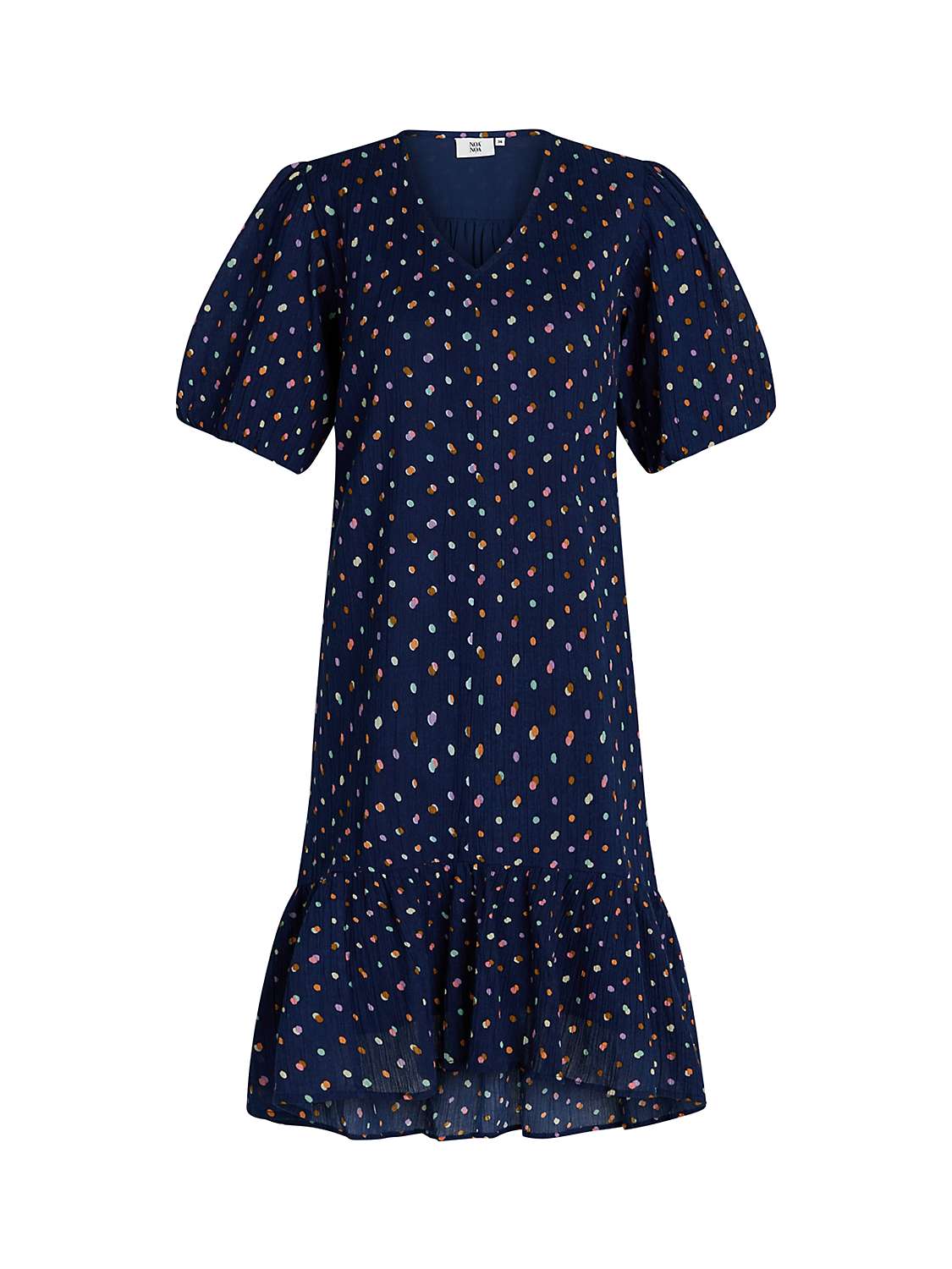 Buy Noa Noa Nikita Short Sleeve Midi Dress, Blue/Multi Online at johnlewis.com