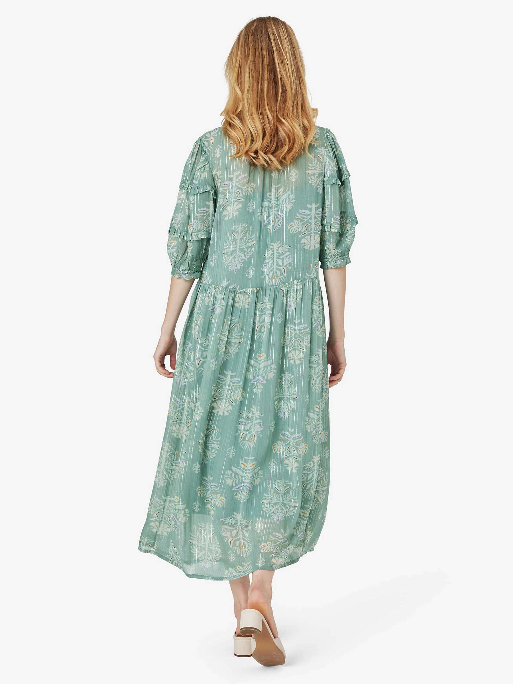 Buy Noa Noa Allie Maxi V-Neck Dress, Green Online at johnlewis.com