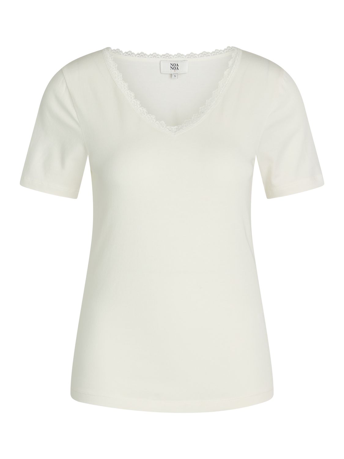 Noa Noa Lyda T-Shirt, White at John Lewis & Partners