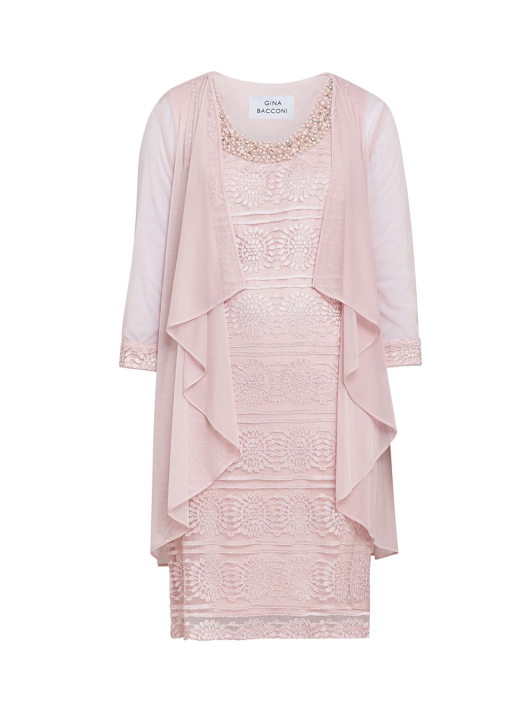 Buy Gina Bacconi Anastacia Dress, Rose Pink Online at johnlewis.com
