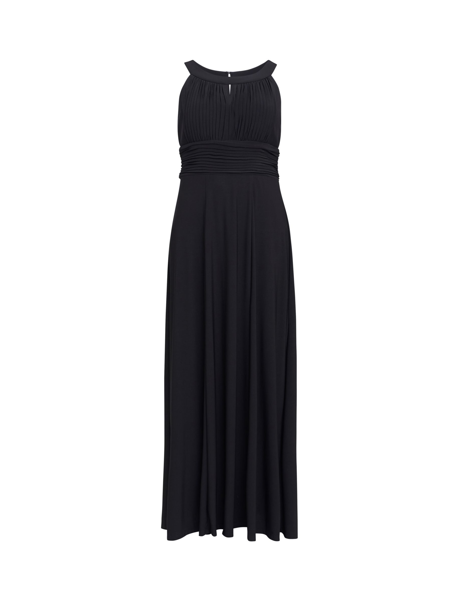 Buy Gina Bacconi Kelsie Ruched Maxi Dress, Black Online at johnlewis.com