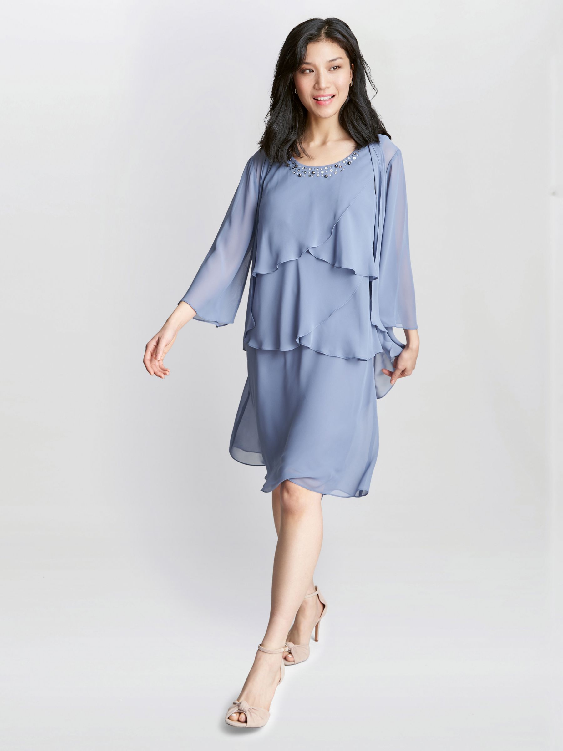 Gina Bacconi Lois Jacket and Embellished Dress, Perri, 10
