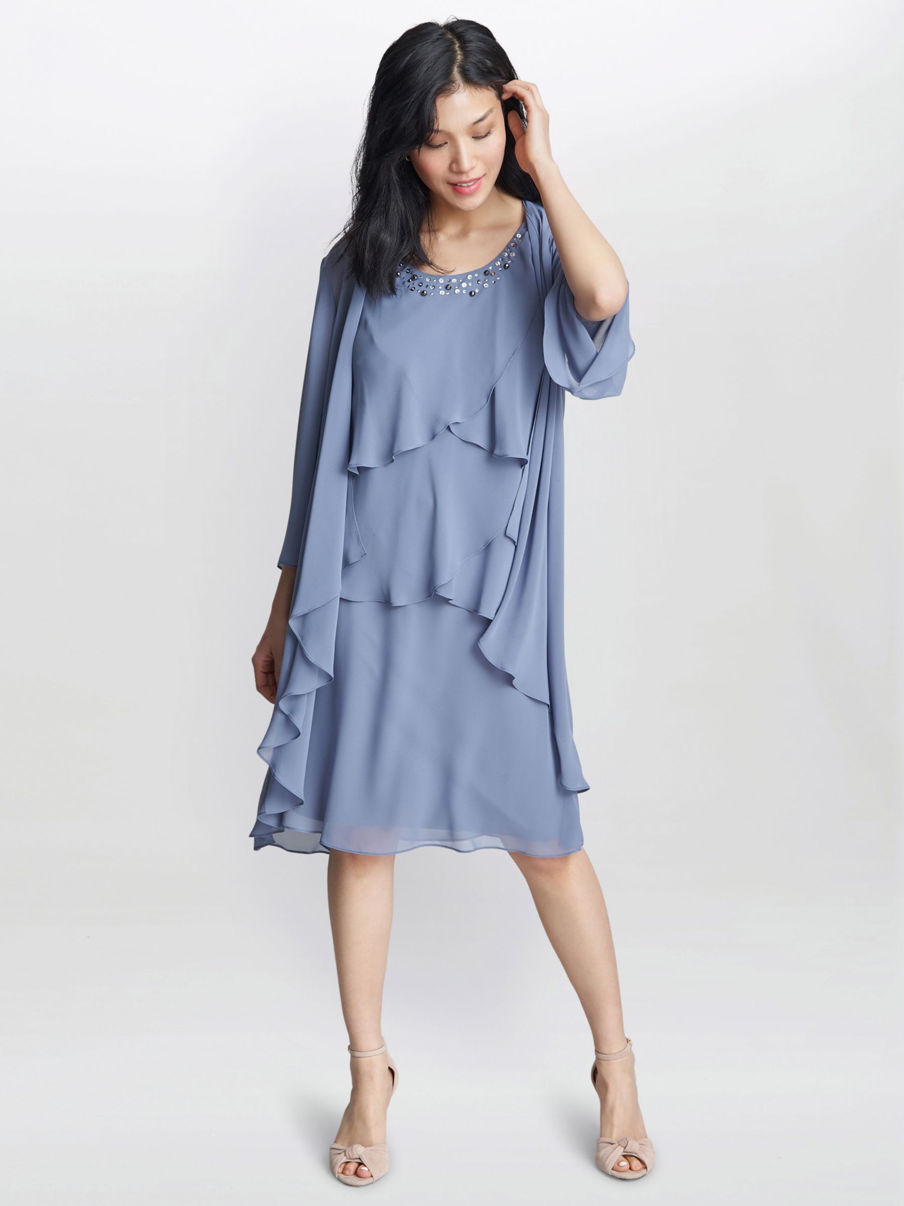 Gina Bacconi Lois Jacket and Embellished Dress, Perri, 10