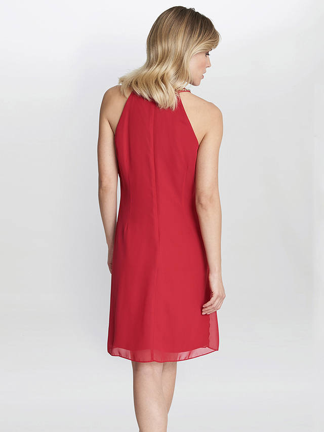 Gina Bacconi Jane Beaded Dress, Red