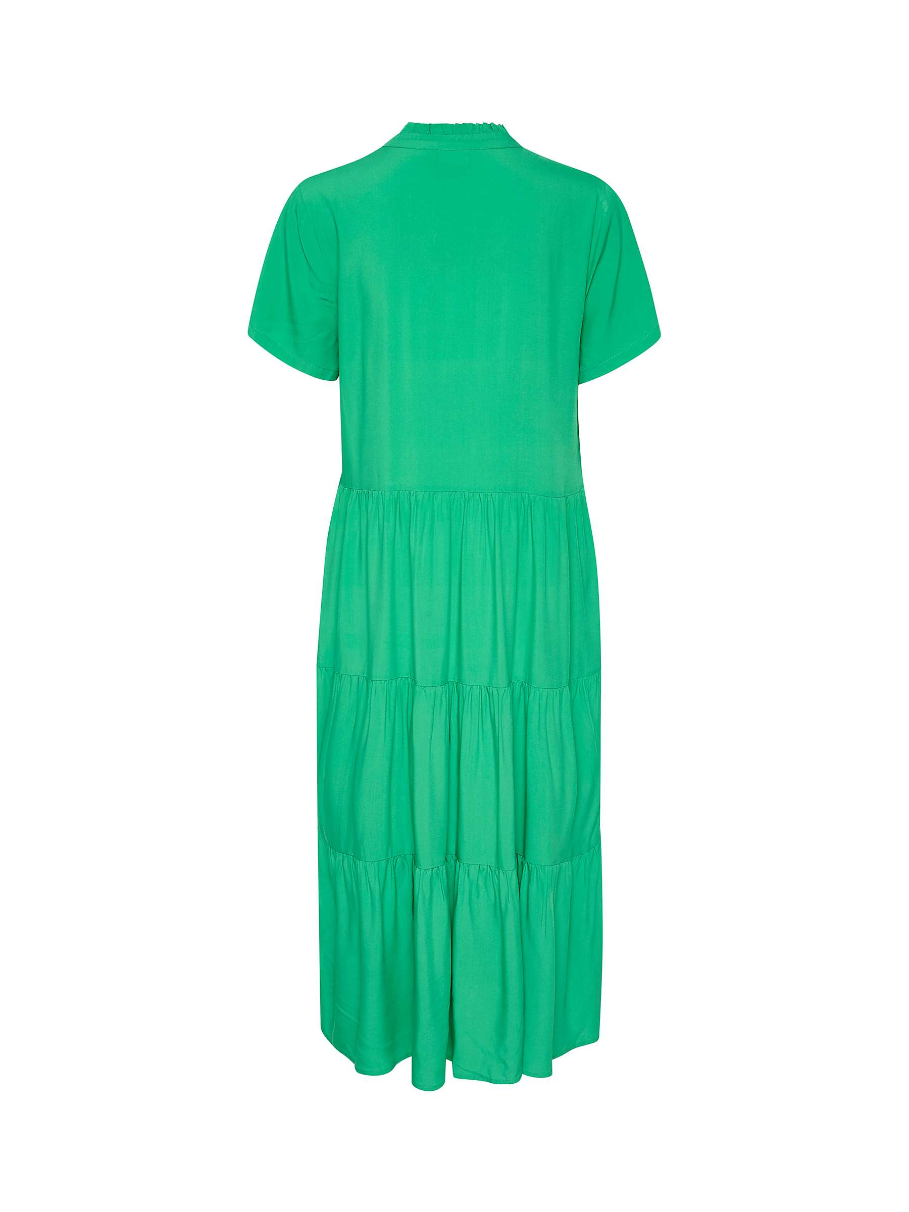 Saint Tropez Eda Tiered Midi Dress, Deep Mint at John Lewis & Partners