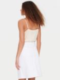 Saint Tropez Ash Lace Trim Neckline Camisole Top