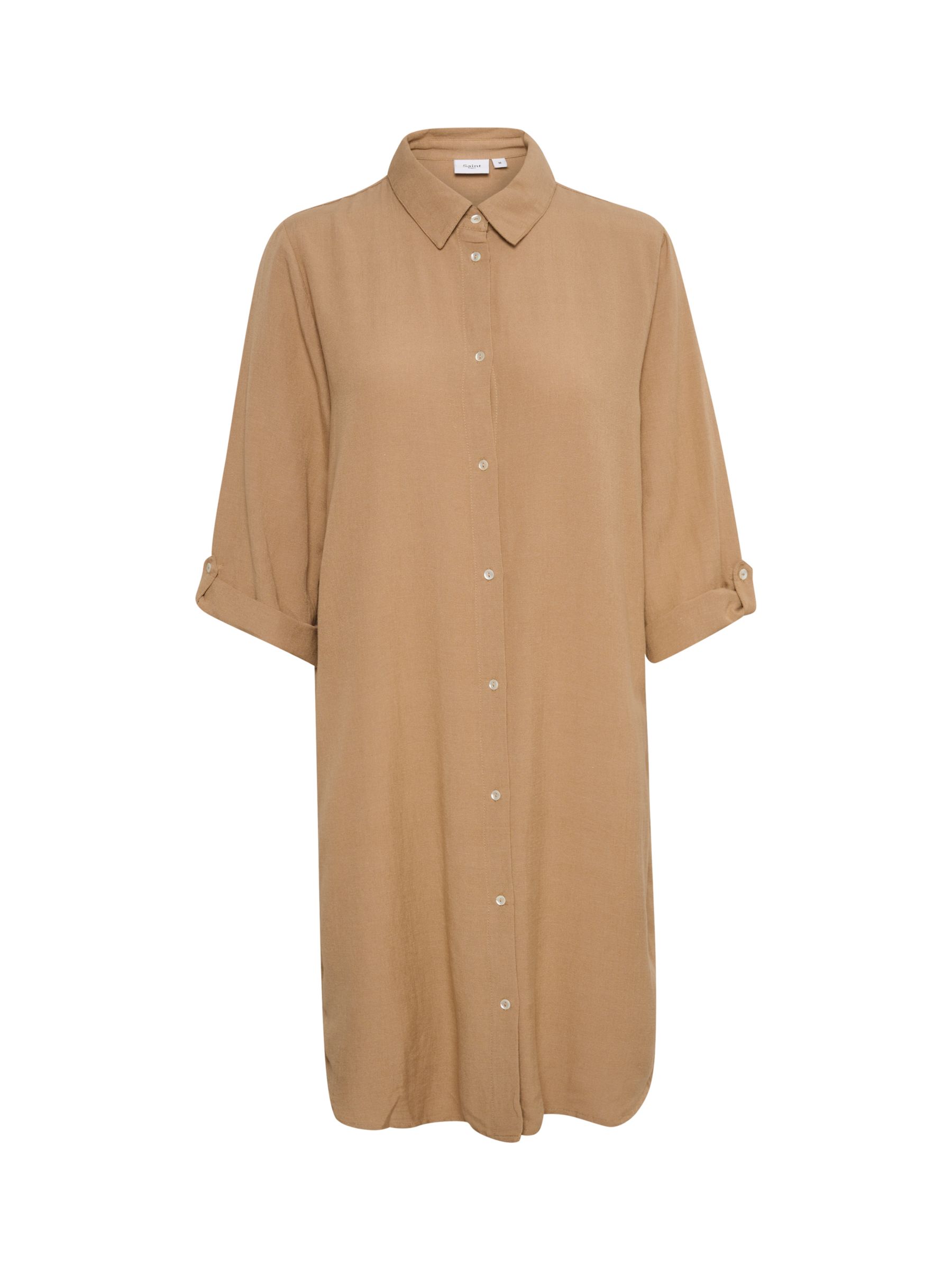 Saint Tropez Ulina Shirt Dress, Tannin, XS