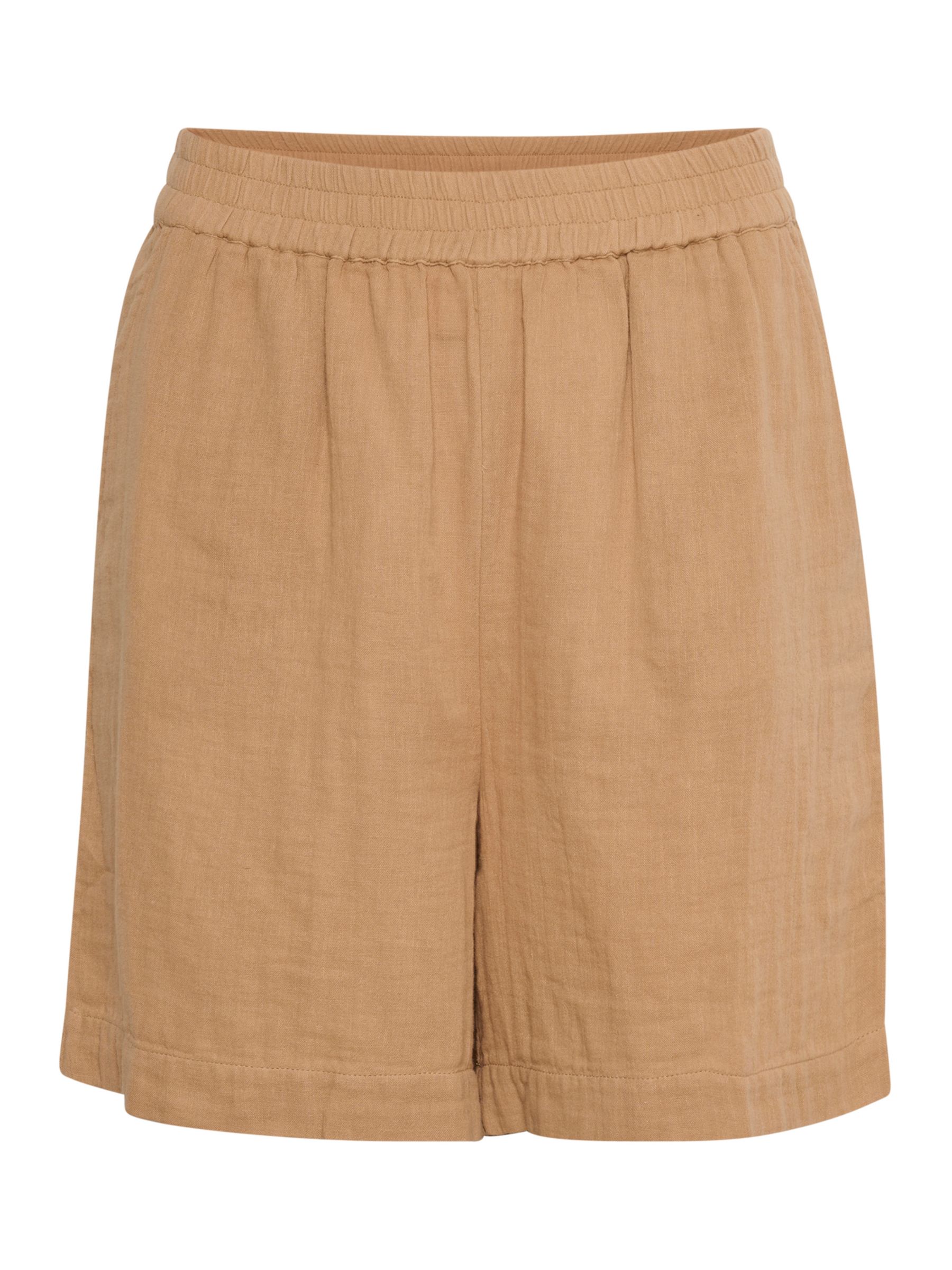 Buy Saint Tropez Urika Elastic Waist Shorts, Brown Online at johnlewis.com