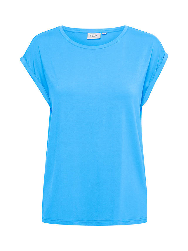 Saint Tropez Adelia T-Shirt, Azure Blue at John Lewis & Partners