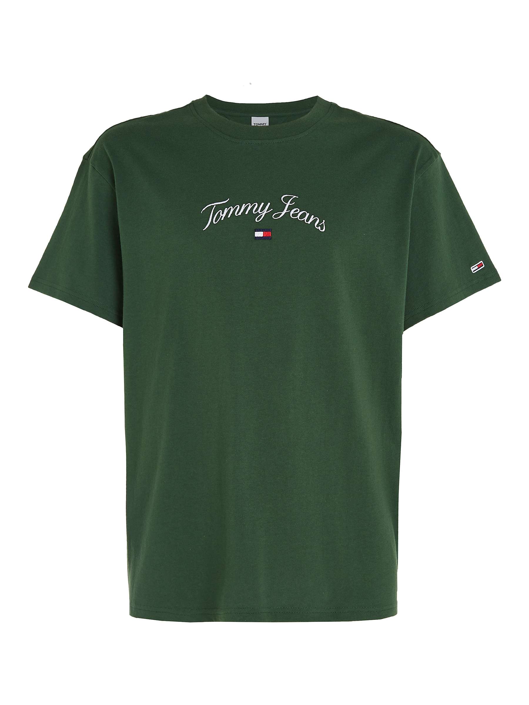 Buy Tommy Jeans Curved Flag Logo T-Shirt Online at johnlewis.com