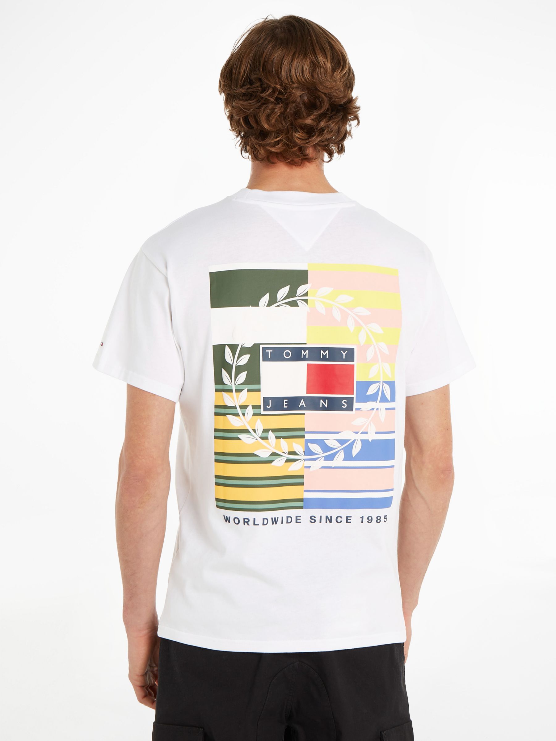 Buy Tommy Jeans Graphic Flag Logo T-Shirt Online at johnlewis.com