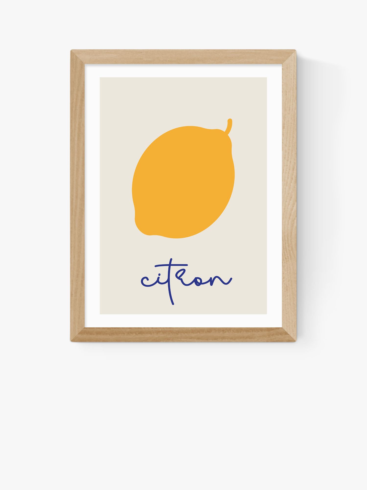EAST END PRINTS Inoui 'Citron' Framed Print