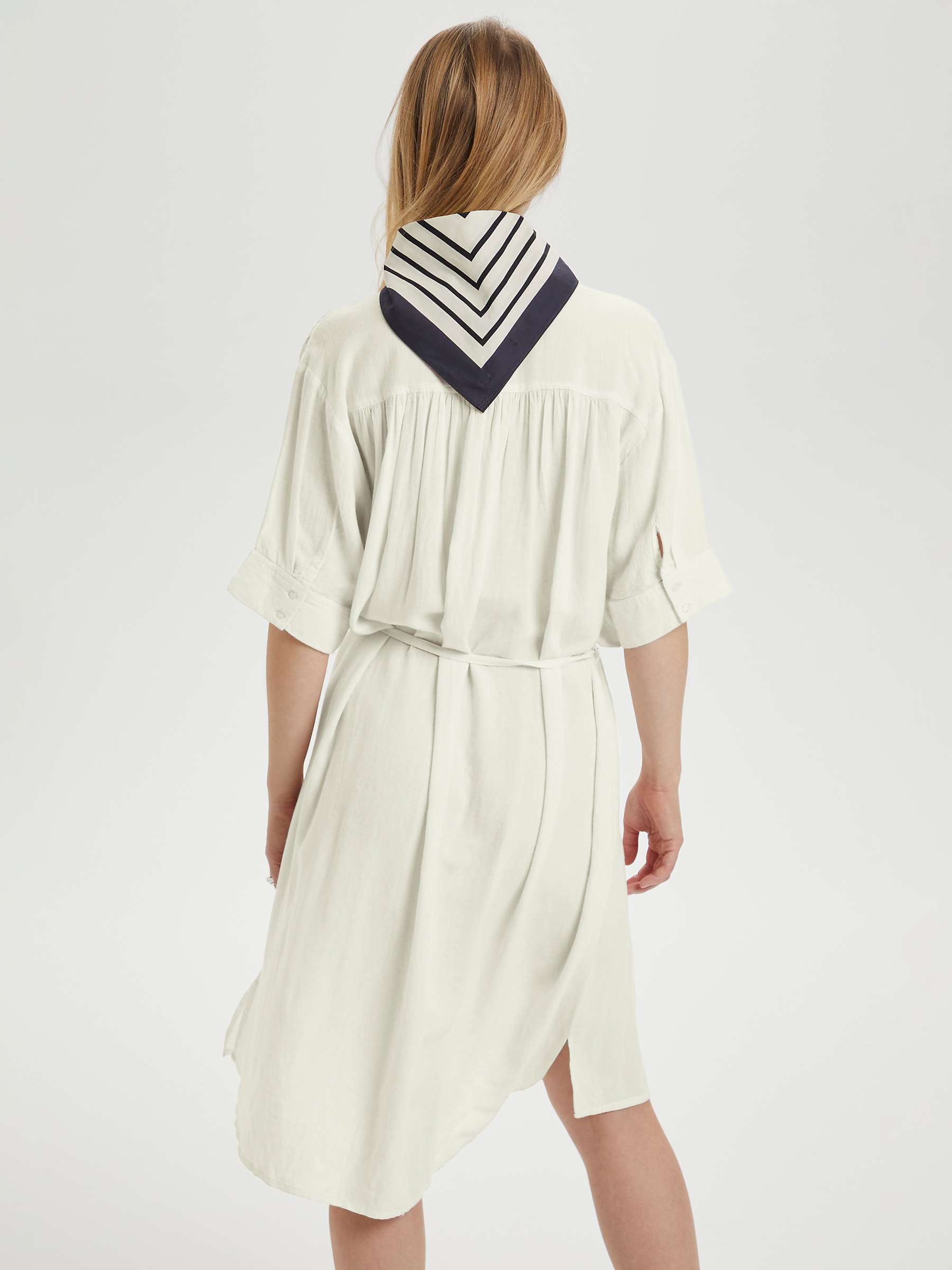 Buy Soaked In Luxury Rosaline Knee Length Shirt Dress, Whisper White Online at johnlewis.com