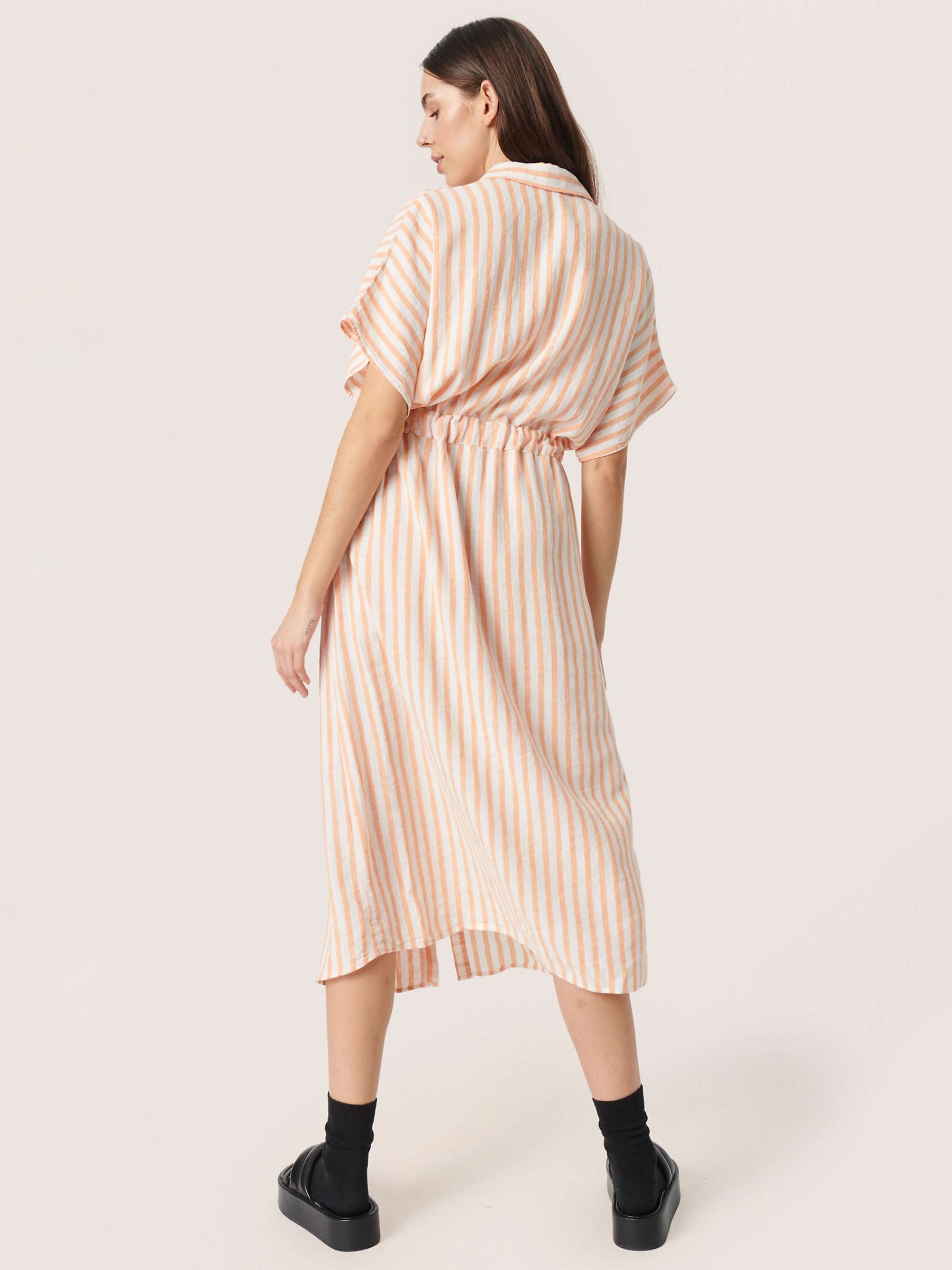 Buy Soaked In Luxury Giselle Stripe Linen Blend Shirt Dress Online at johnlewis.com