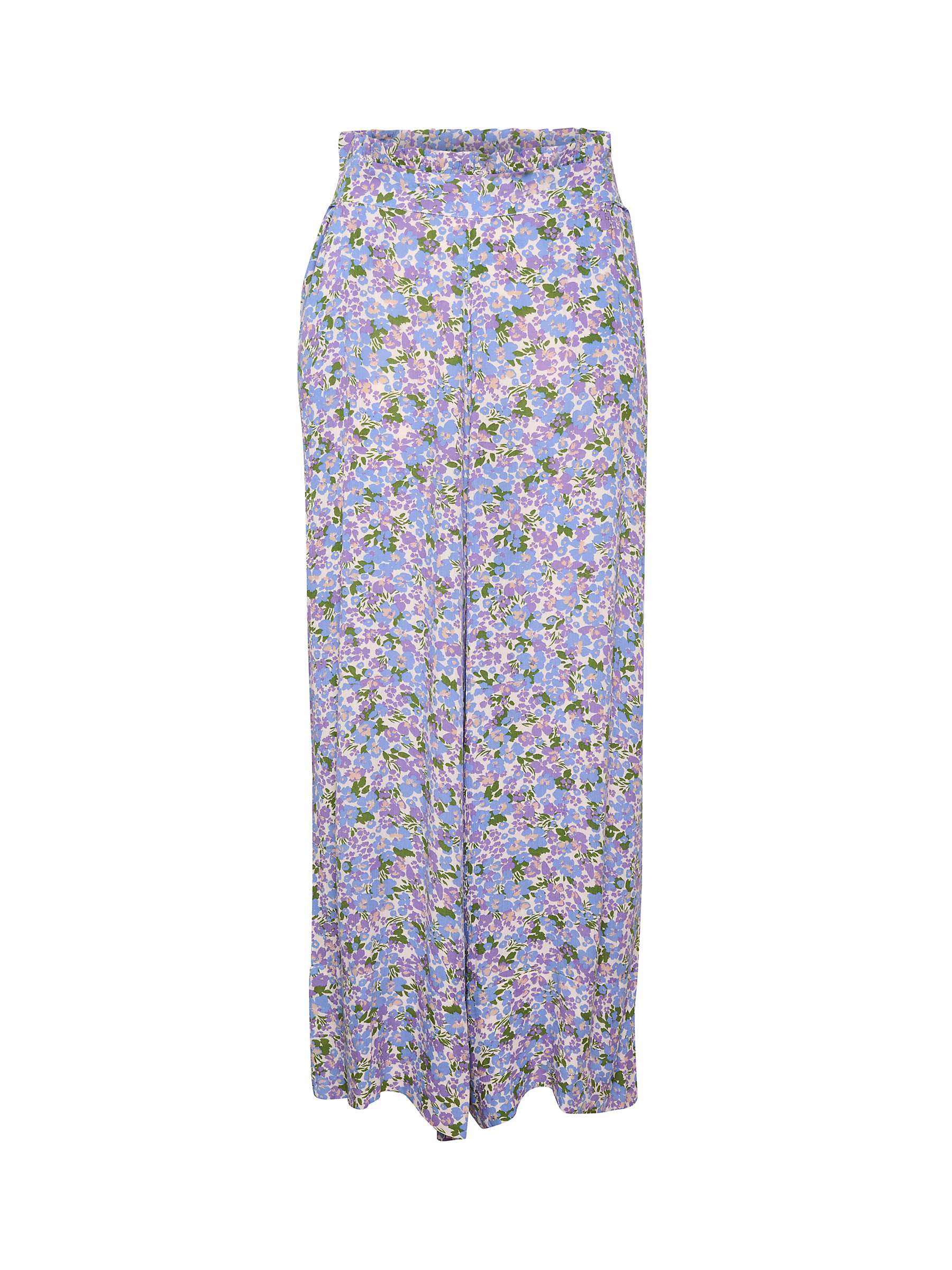 Buy Soaked In Luxury Zaya Floral Print Trousers, Lavender/Multi Online at johnlewis.com