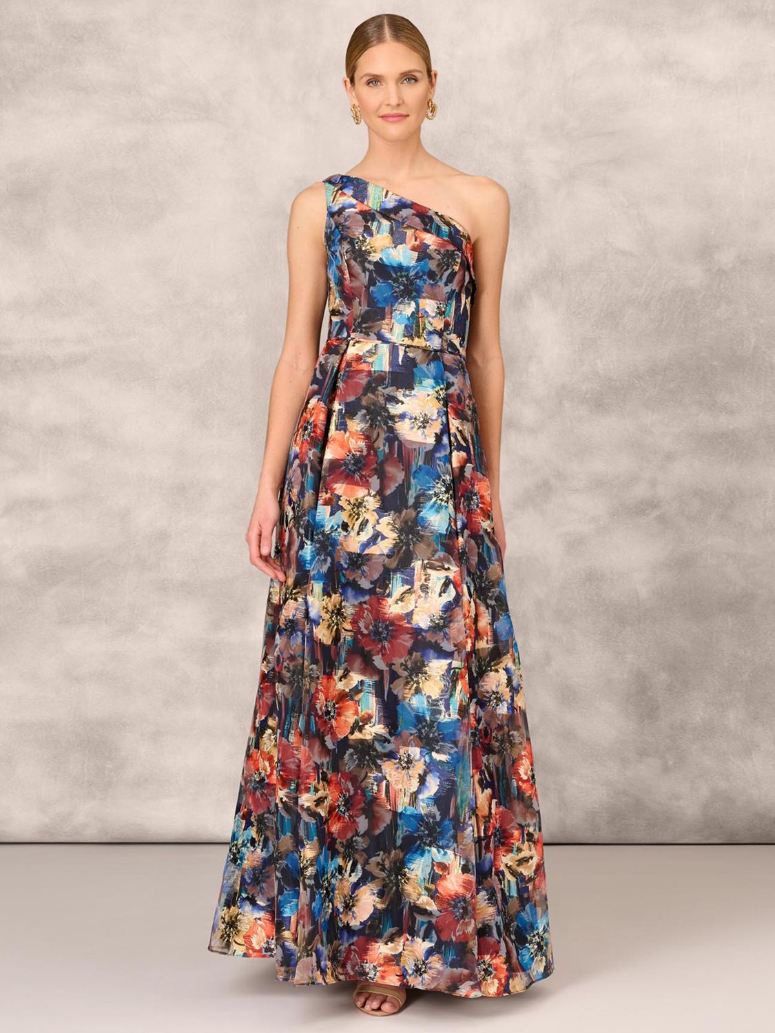 Aidan Mattox by Adrianna Papell Burnout Organza Jacquard Maxi Dress ...