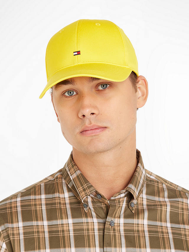 Tommy Hilfiger Logo Embroidered Organic Cotton Cap, Vivid Yellow