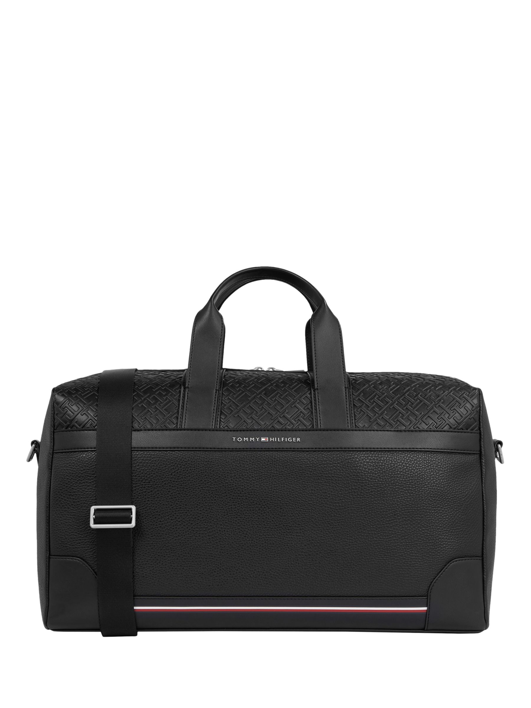 Tommy Hilfiger Central Duffle Bag, Black at John Lewis & Partners