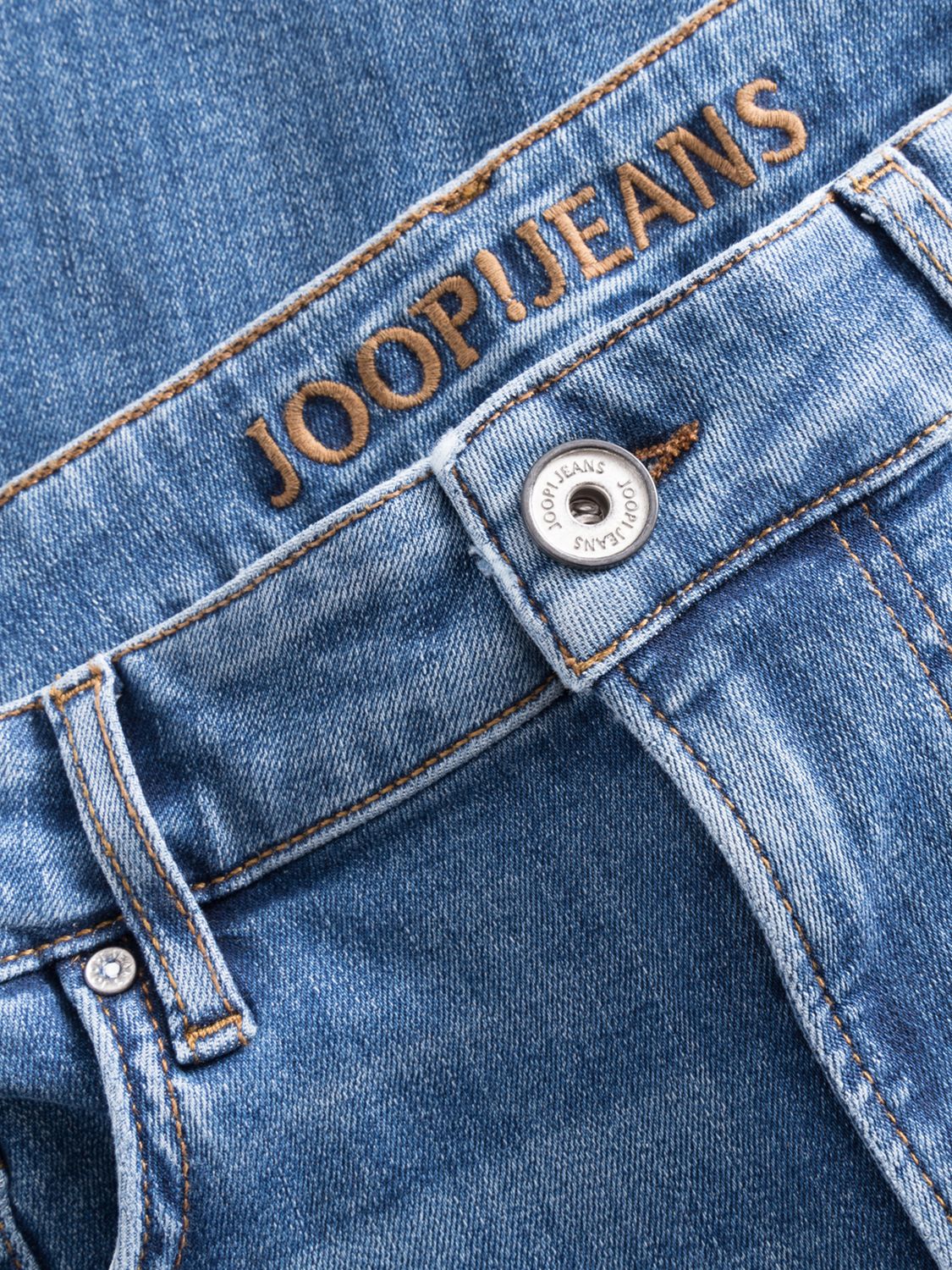 JOOP! Mitch Straight Leg Denim Jeans, Blue Denim at John Lewis & Partners
