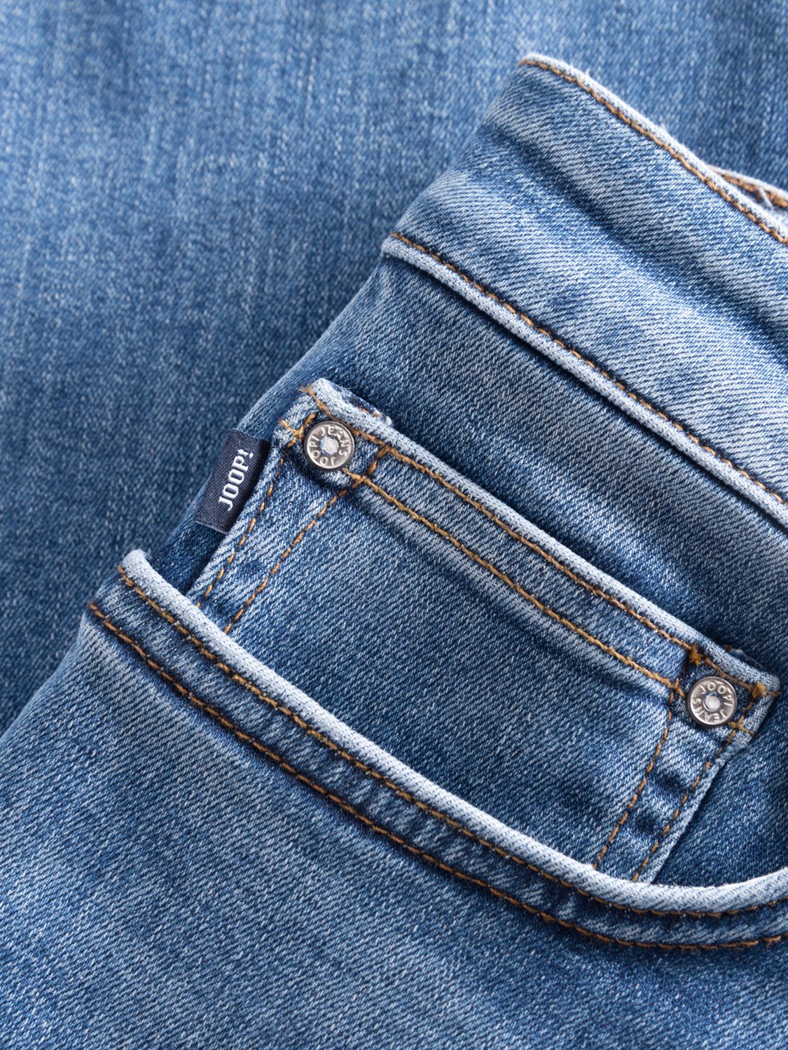 JOOP! Mitch Straight Leg Denim Jeans, Blue Denim at John Lewis & Partners