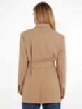 Tommy Hilfiger Double Breasted Wool Blend Coat, Classic Beige, Classic Beige